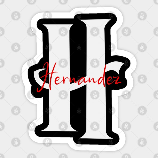 Hernandez Family Name, Hernandez Surname, Hernandez First Name, Hernandez Last Name Sticker by sketchraging